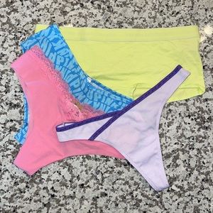 Victor Secret & Pink 4 Pair Panty Mix